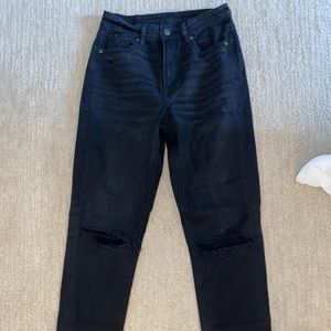 black american eagle mom jeans size 2 xlong